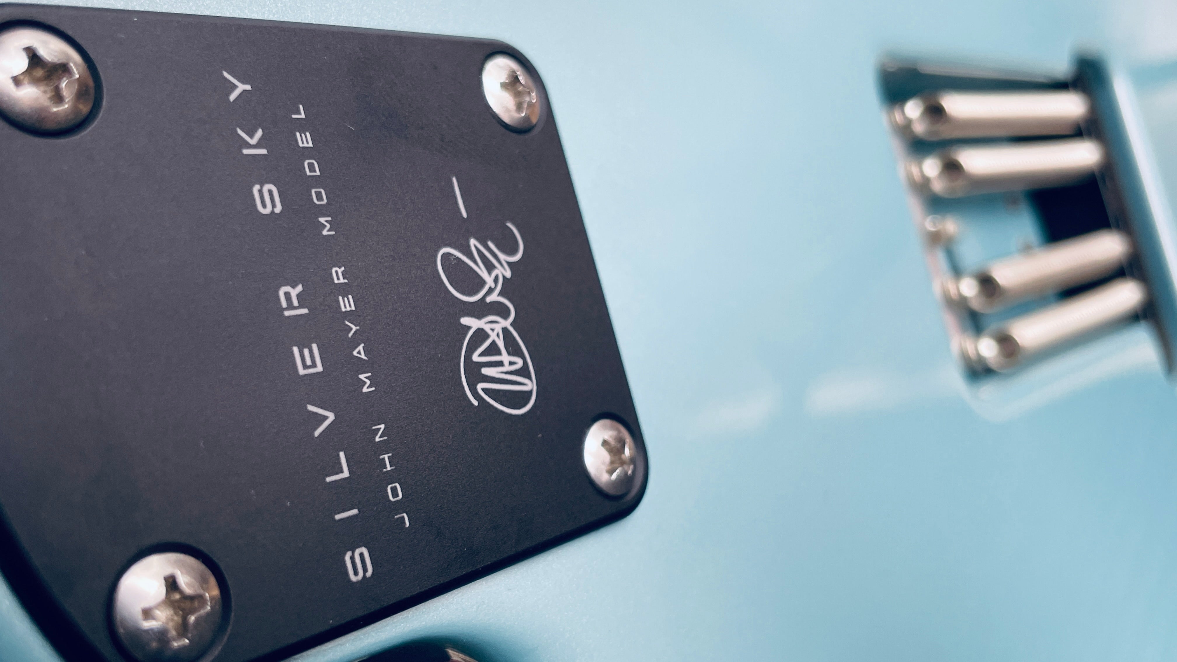 PRS Silver Sky backplate and bridge compartment