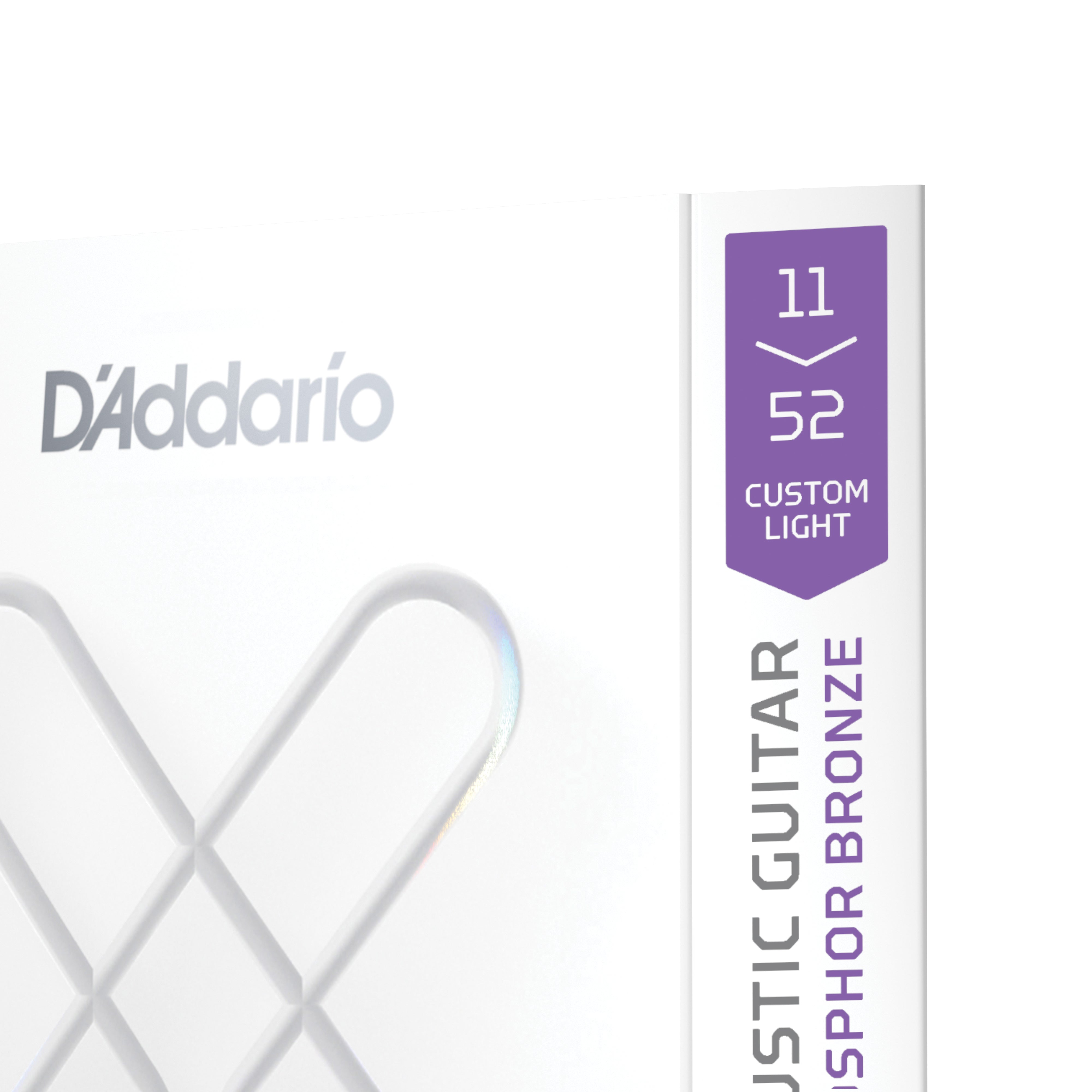 D'Addario XS 11-52 Phosphor Bronze Coated Acoustic Guitar Strings (XSAPB1152)