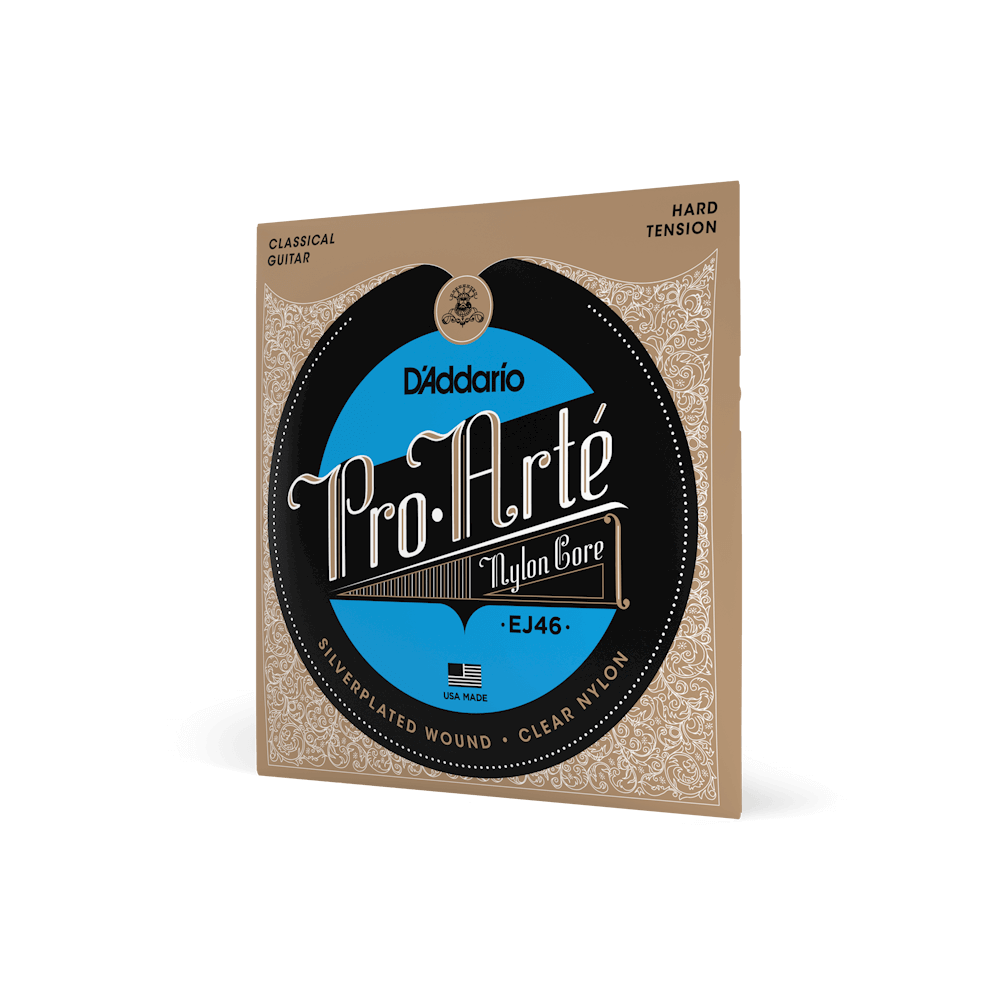 D'Addario Pro-Arté Nylon Classical Guitar Strings, Hard Tension (EJ46)
