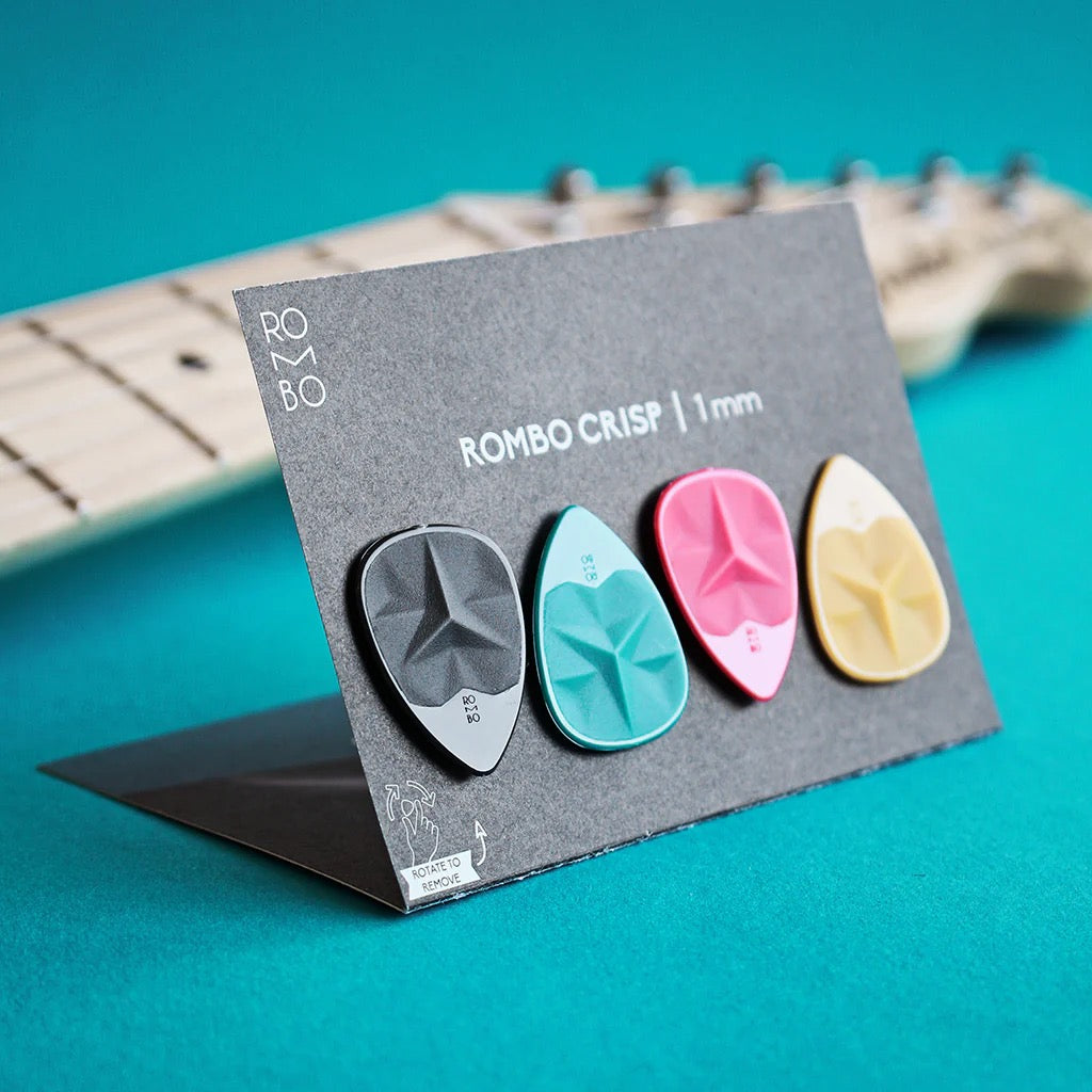 GUITAR PICK SET ROMBO CRISP (4 GUITAR PICKS) - 1 MM