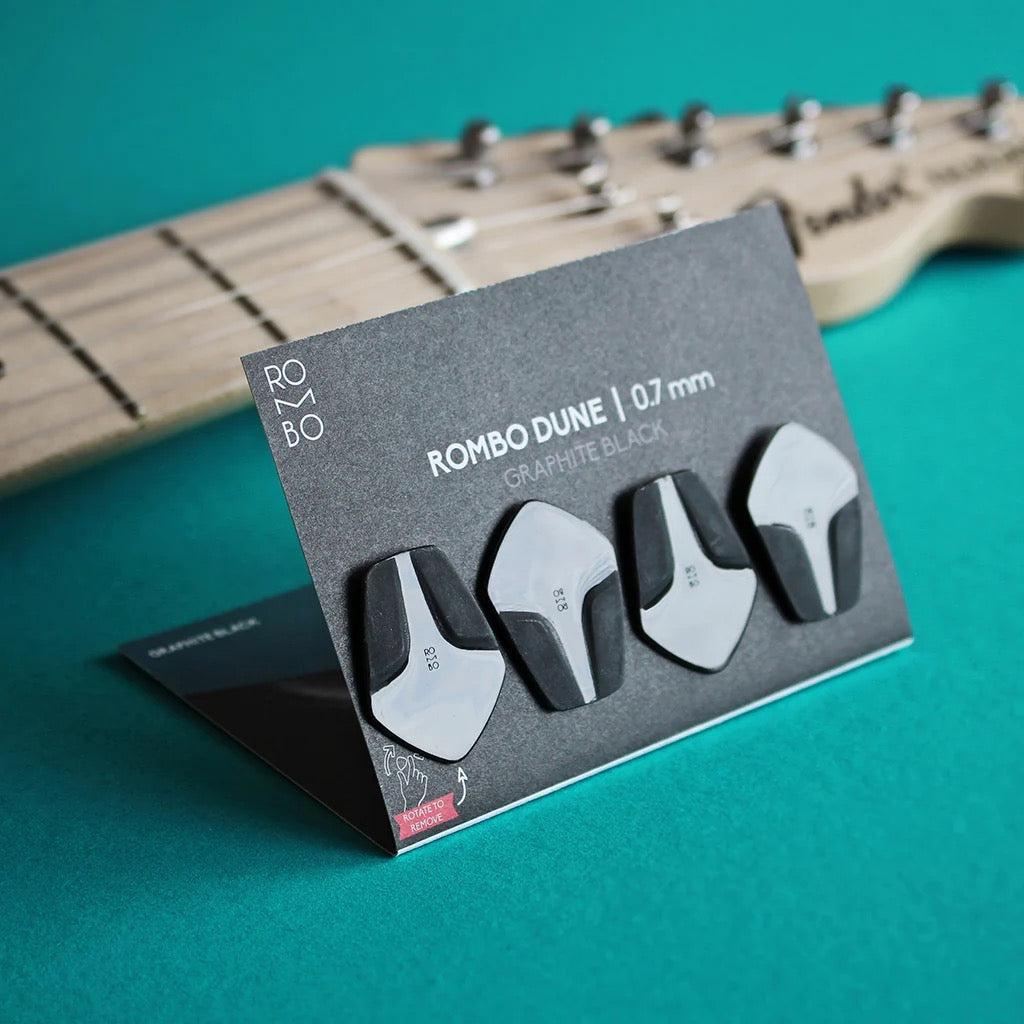 Zestaw Kostek Gitarowych Rombo Dune (4 Sztuki) - 0.7 mm