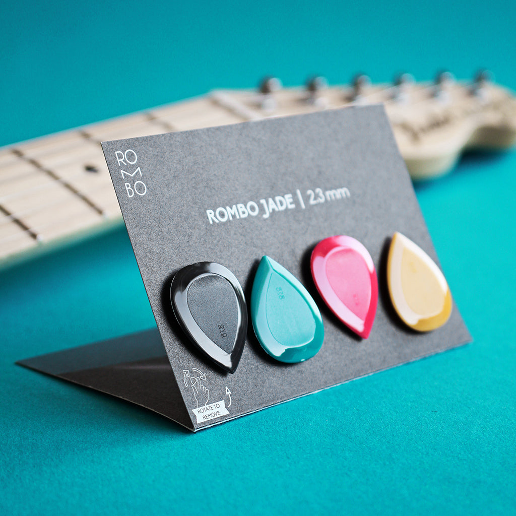 Rombo Jade Guitar Pick Set – Mixed Colors