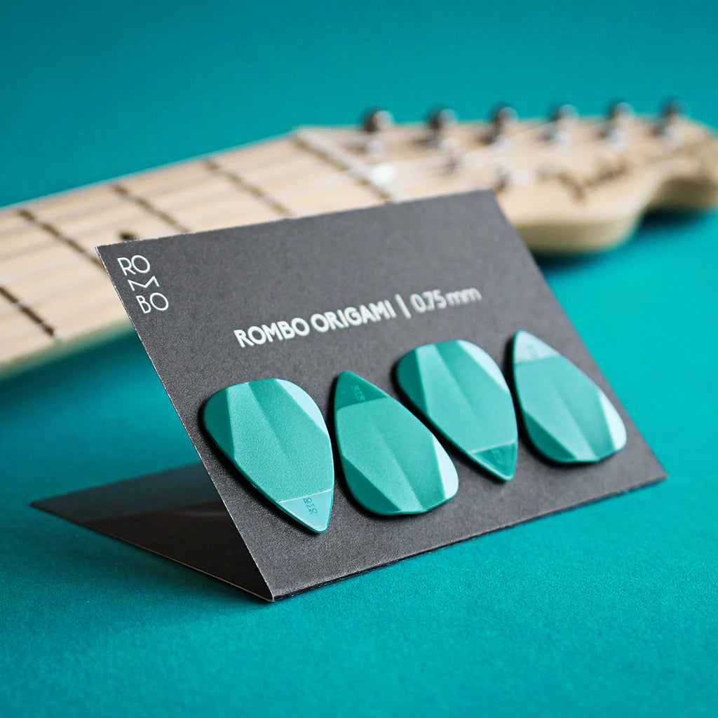 Zestaw Kostek Gitarowych Rombo Origami (4 Sztuki) - 0,75 mm