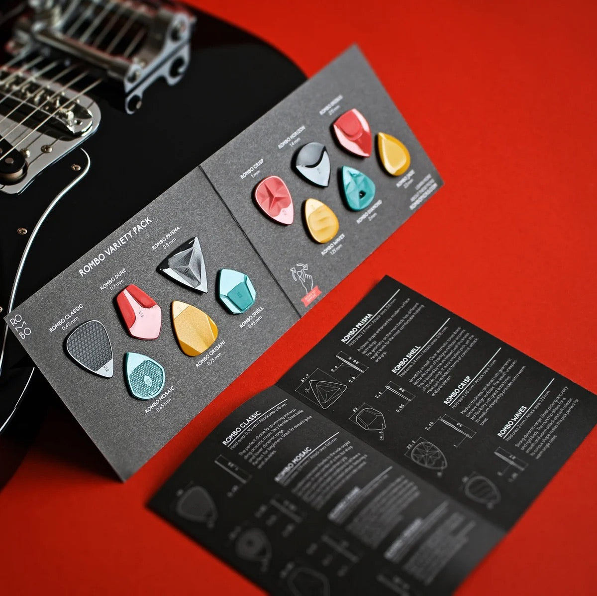 Zestaw Kostek Gitarowych Rombo Variety Pack (12 Sztuk)