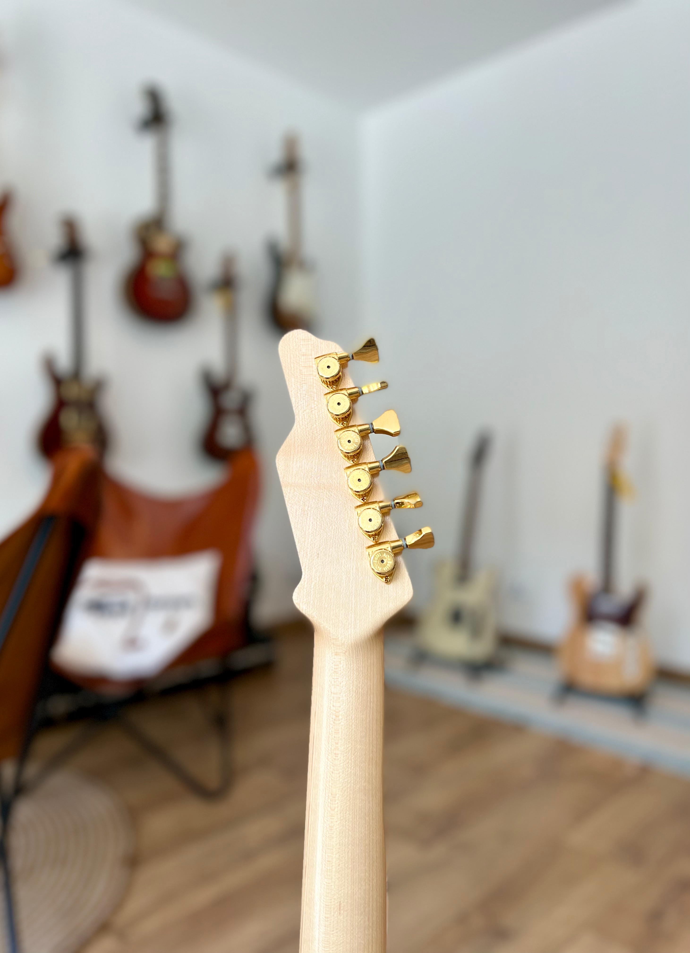James Tyler Dann Huff guitar headstock backside