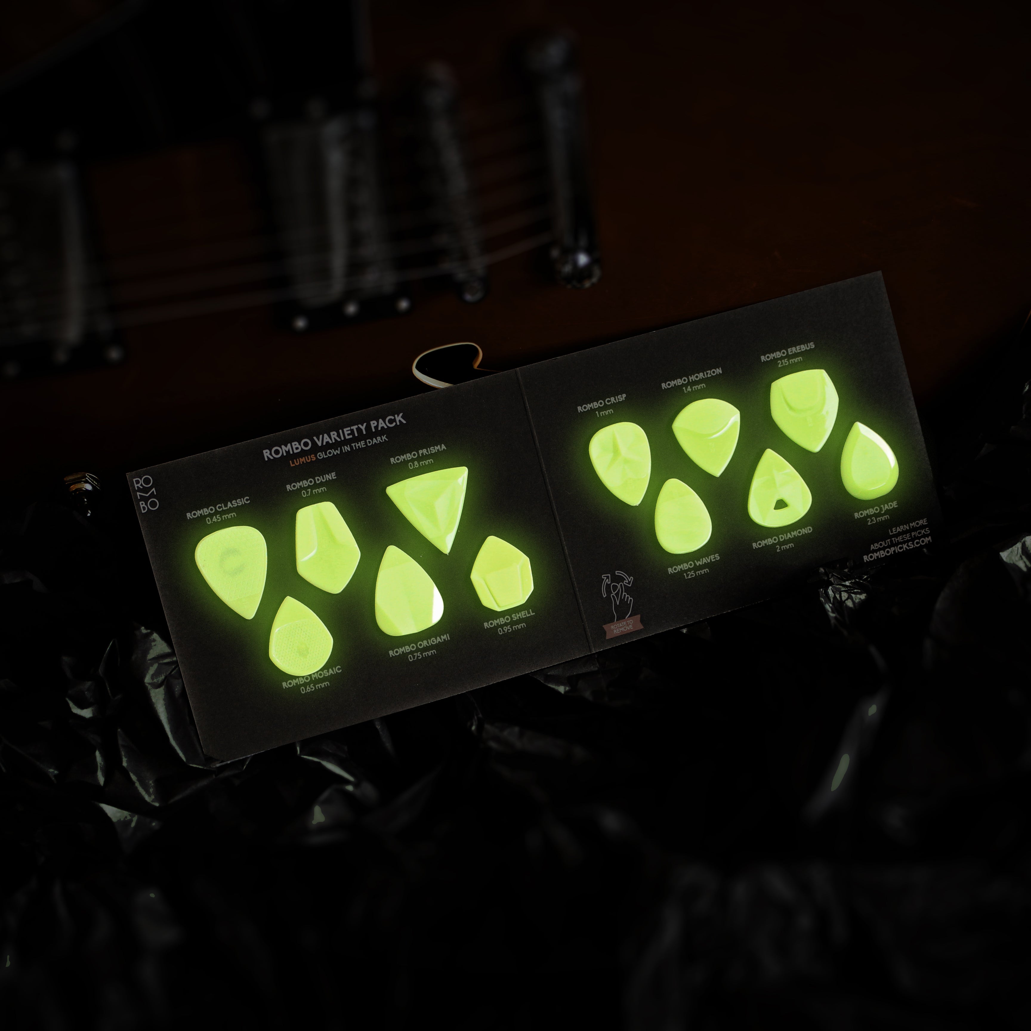Rombo Variety Pack – Velvet Touch LUMUS, 12 Picks