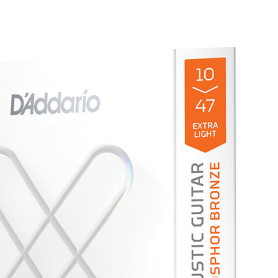 D'Addario XS 10-47 Phosphor Bronze Coated Acoustic Guitar Strings (XSAPB1047)