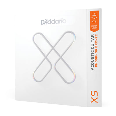 D'Addario XS 10-47 Phosphor Bronze Coated Acoustic Guitar Strings (XSAPB1047)