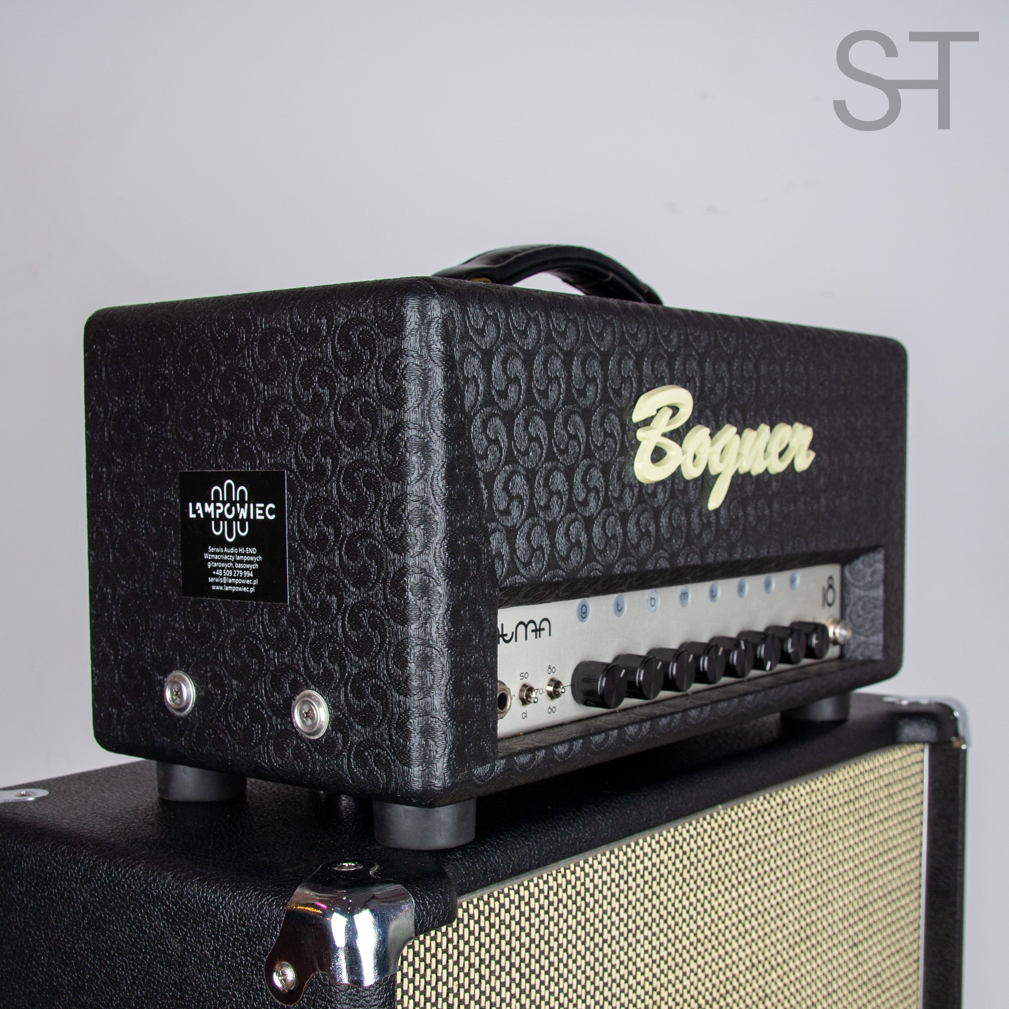 Bogner Atma 18W wzmacniacz gitarowy, Goldfinger Shell czarny