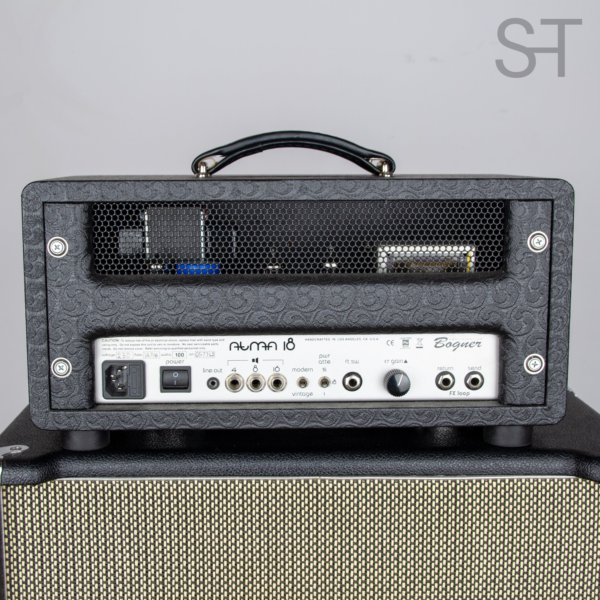 Bogner Atma 18W amplifier head, Goldfinger Shell black