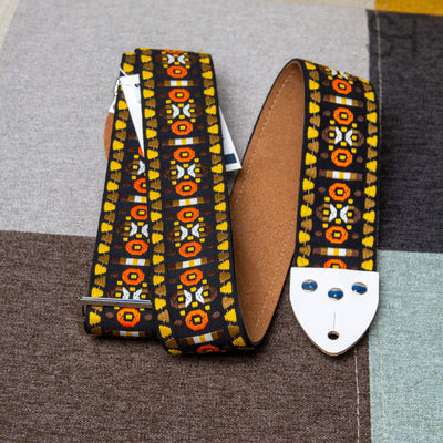 Tom's Vintage Straps - Brown 'Morrey' Guitar/Bass Hippie Strap