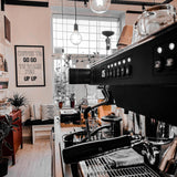 Coffee Shop Interior View from Espresso Machine