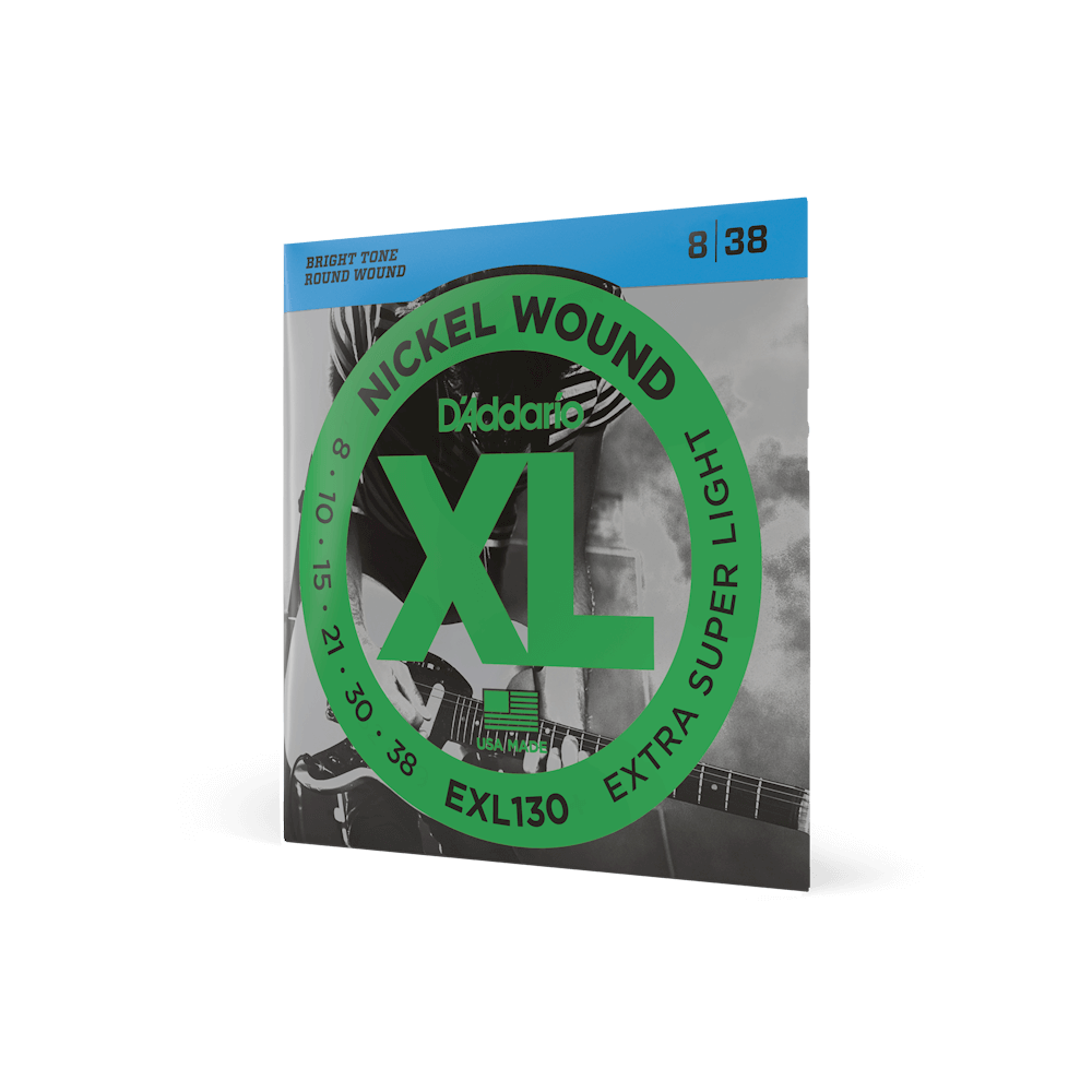 D'Addario EXL130 XL Nickel Wound Electric Guitar Strings 08-38