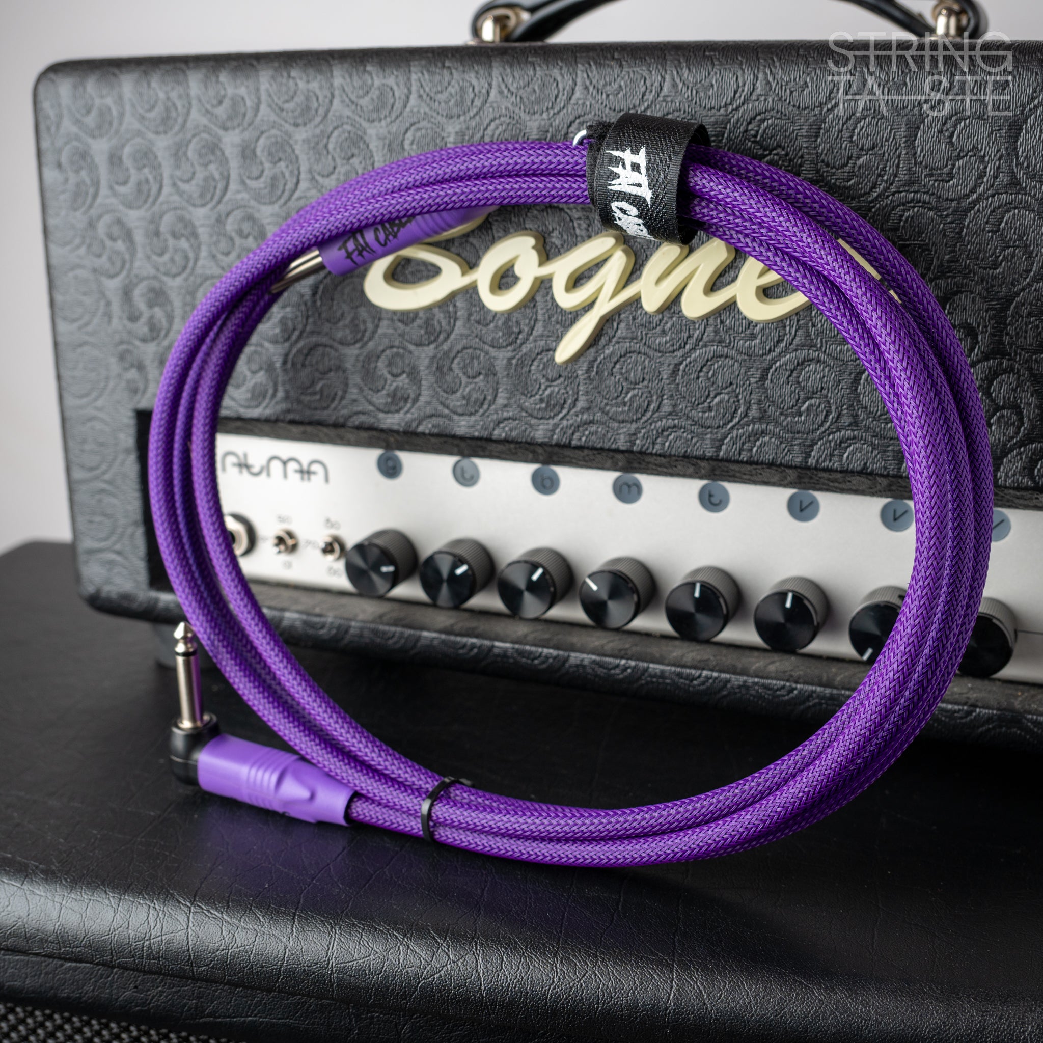 Fat Cables Instrumentalkabel Deep Purple 3m (gerader/abgewinkelter Klinkenstecker)