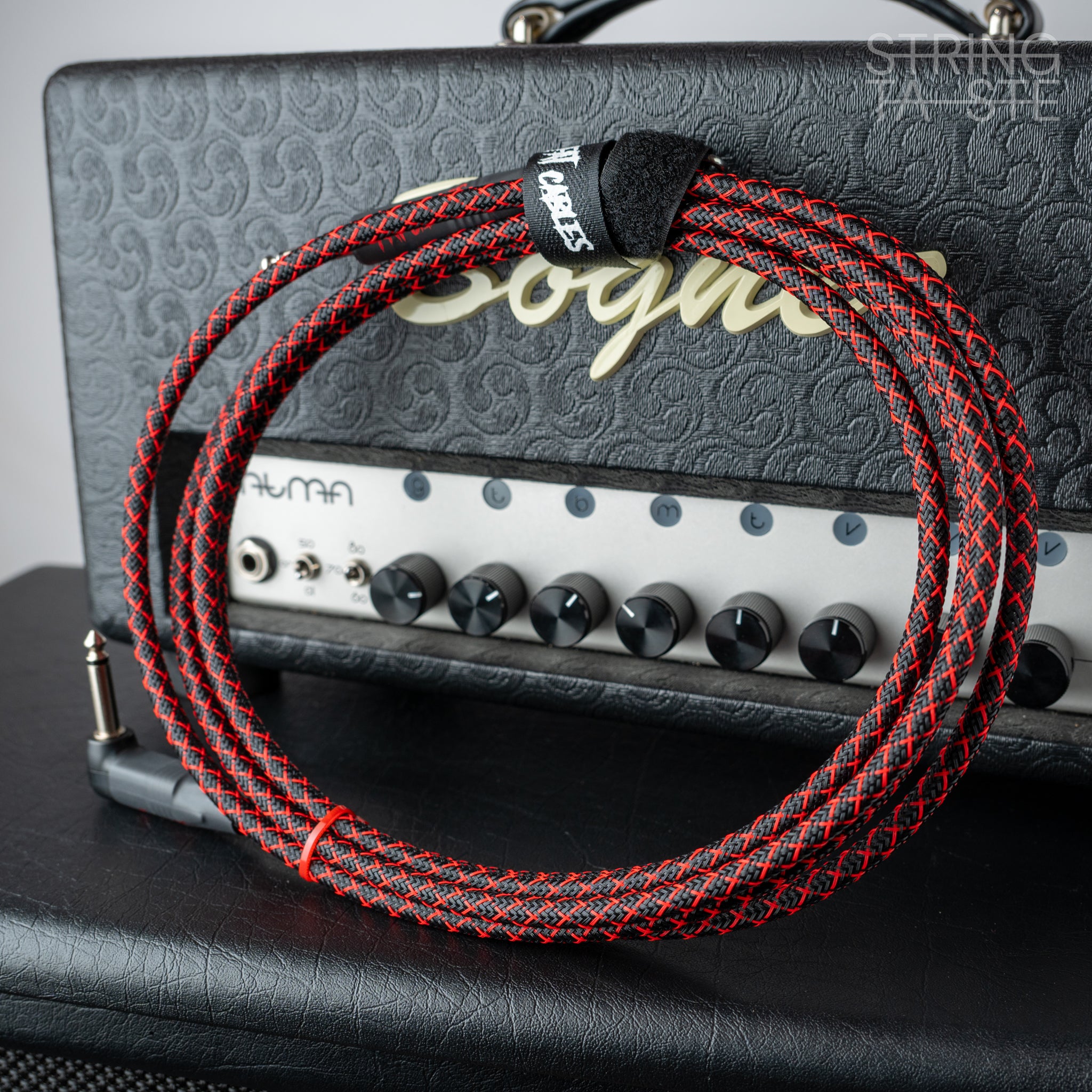 Fat Cables Instrumentenkabel Firebug Rot 3m (gerader/abgewinkelter Klinkenstecker)