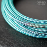 Fat Cables Instrumental cable Carbon Turquoise 6m (straight/angled jack)