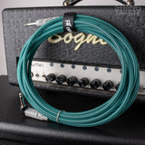 Fat Cables Instrumental cable Carbon Turquoise 6m (straight/angled jack)