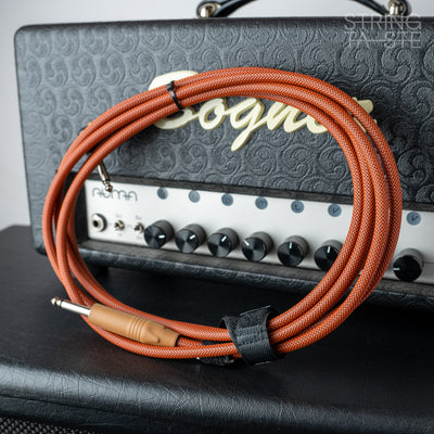 Fat Cables Instrumentenkabel Kupferbraun 3m (gerader/abgewinkelter Stecker)