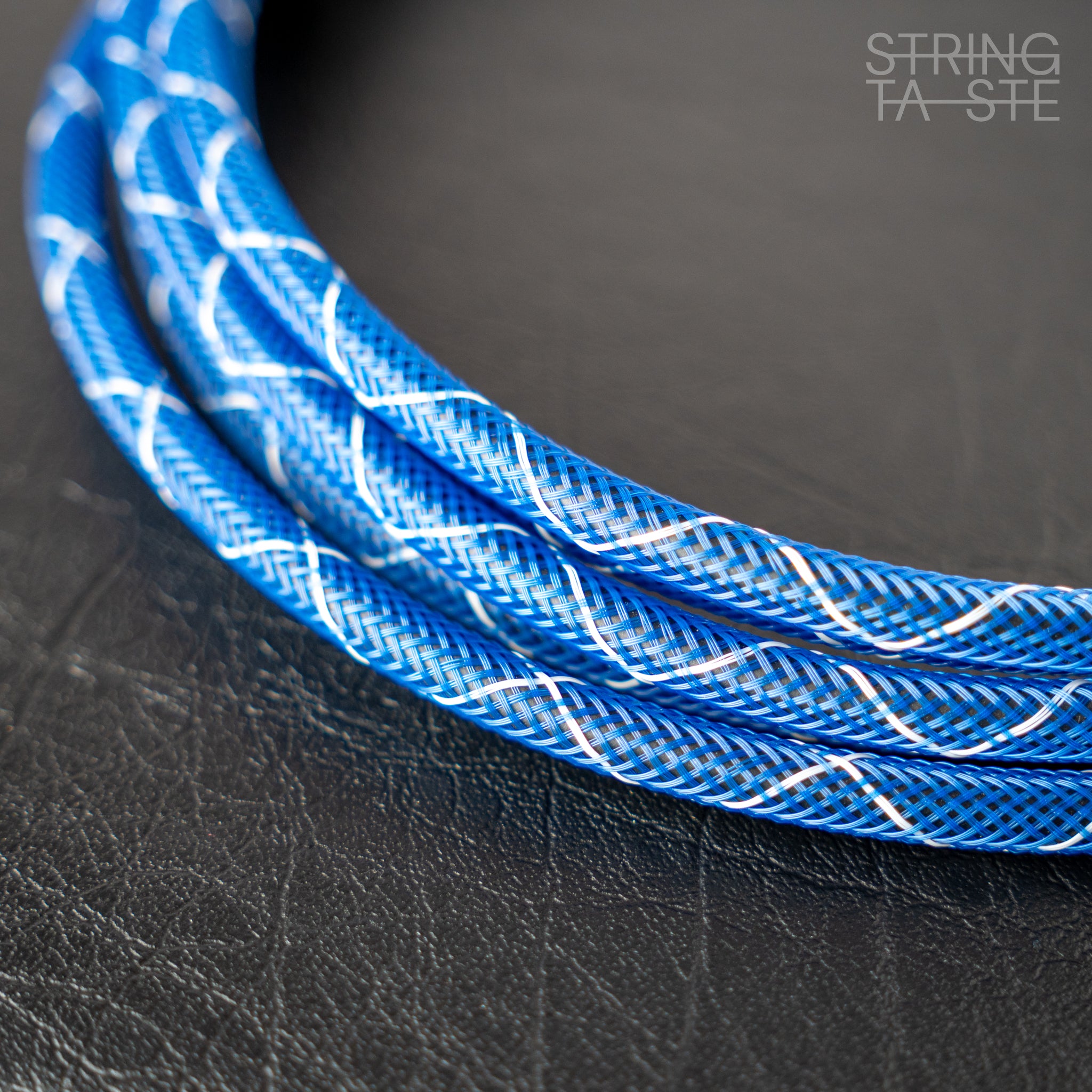 Fat Cables Instrumentenkabel Marineblau 3m (gerade/abgewinkelte Klinkenbuchse)