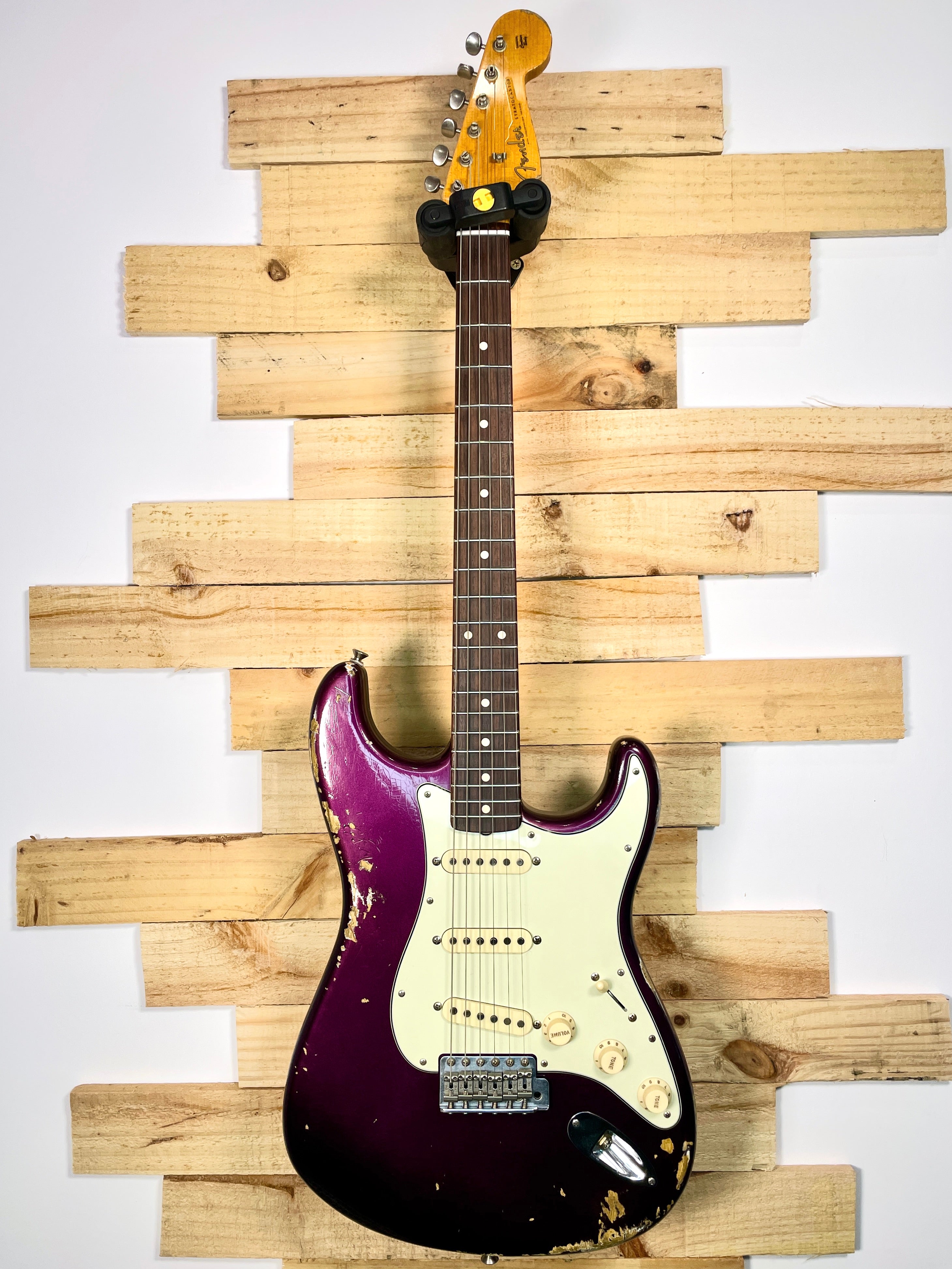 Fender Custom Shop Stratocaster 59 Heavy Relic Purple Metallic String Taste