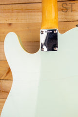 Fender Custom Shop Telecaster 60s Closet Classic Faded Sonic Blue Neck Joint Back with visible lacquer checking