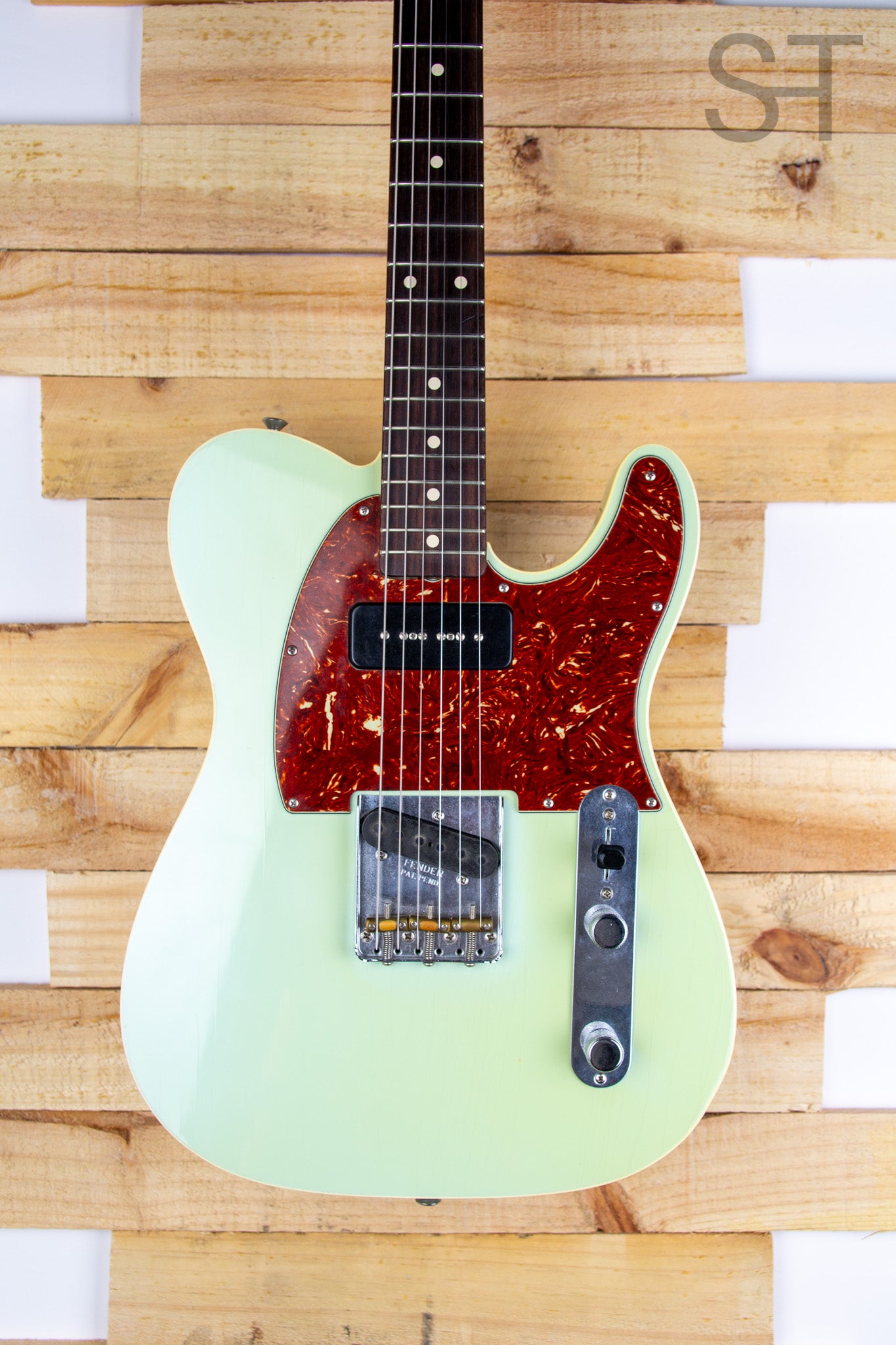 Fender Custom Shop Telecaster 60s Closet Classic Faded Sonic Blue Front Body