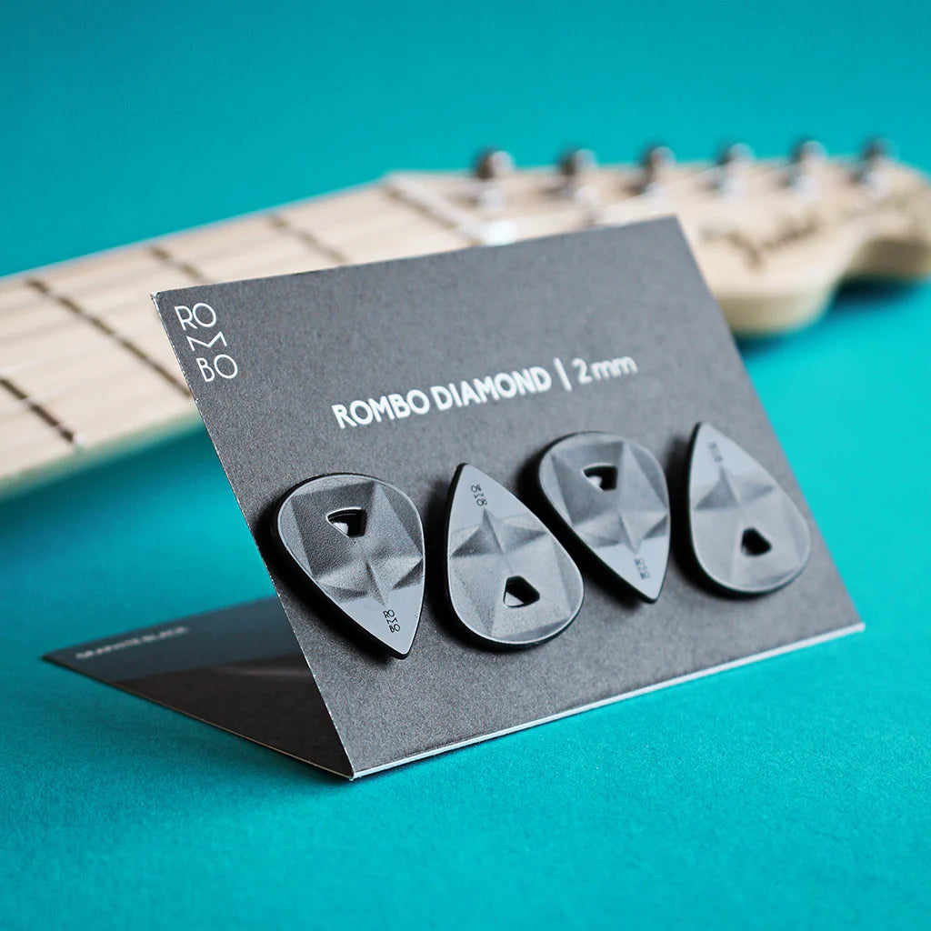 Guitar Pick Set Rombo Diamond (4 Guitar Picks) - 2 mm