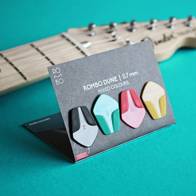 Zestaw Kostek Gitarowych Rombo Dune (4 Sztuki) - 0.7 mm