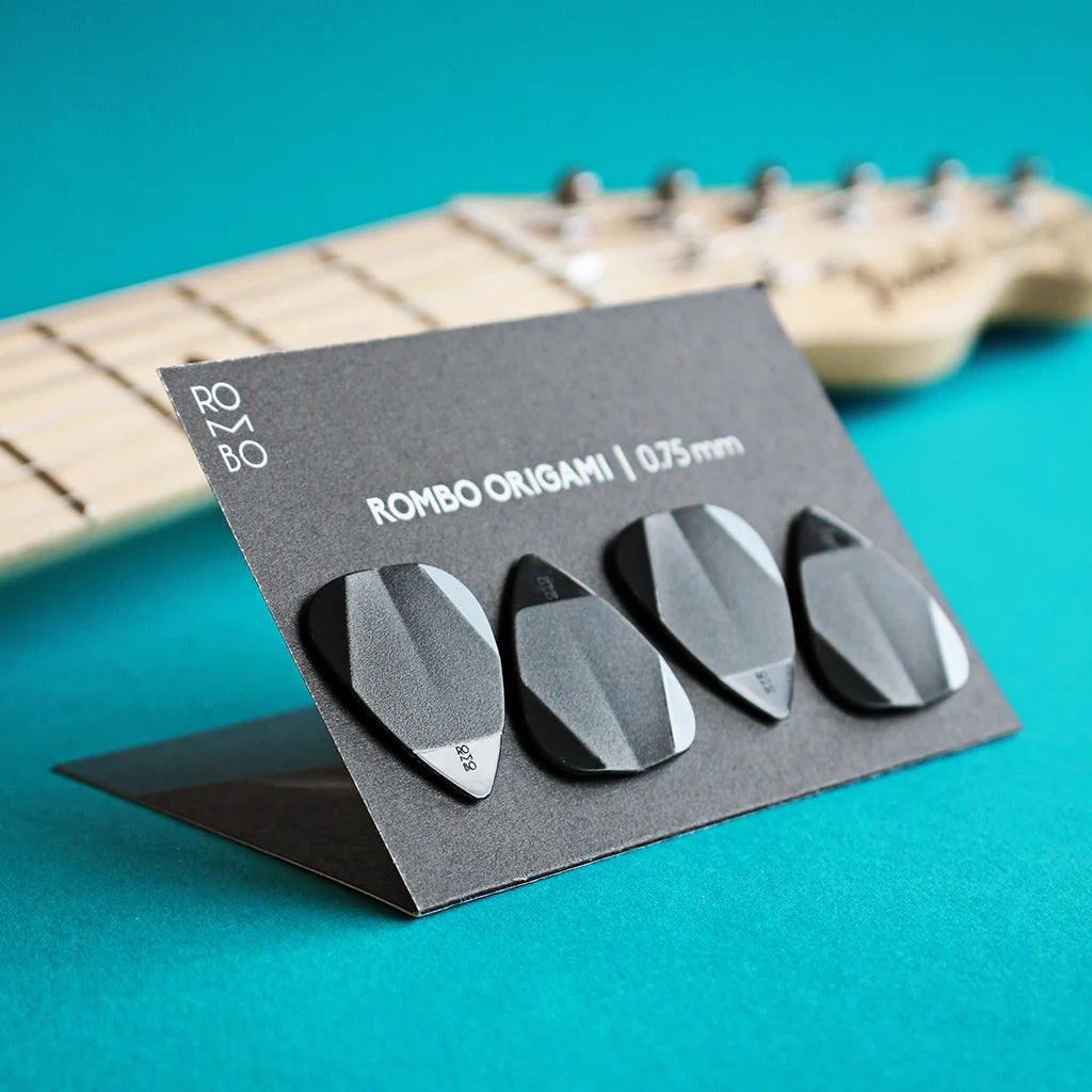 Zestaw Kostek Gitarowych Rombo Origami (4 Sztuki) - 0,75 mm