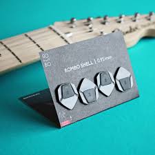 Zestaw Kostek Gitarowych Rombo Shell (4 Sztuki) - 0.95 mm