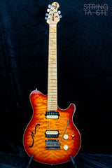 Music Man Axis Super Sport 2016 Semi Hollow HH Tremolo Honey Burst