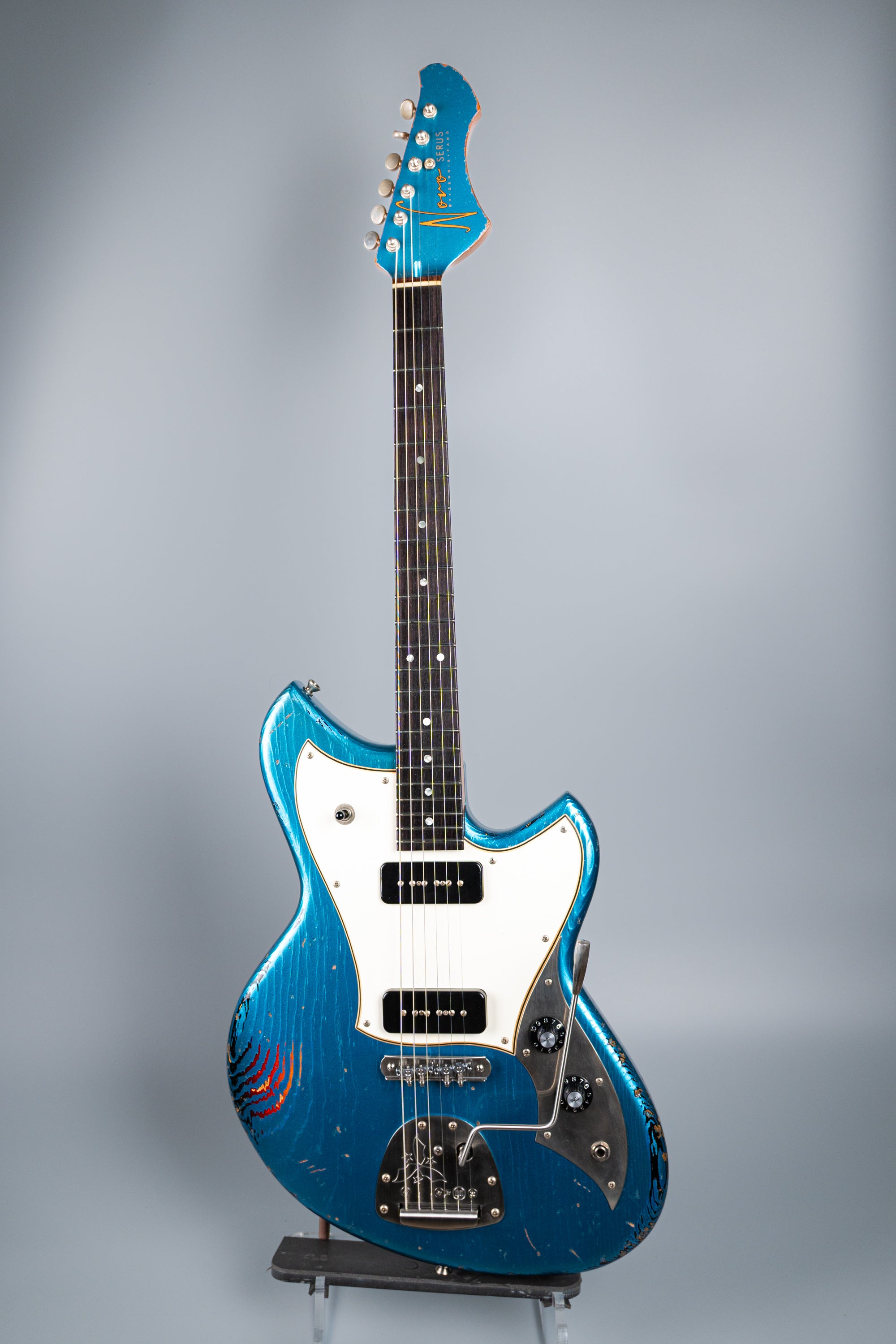 Novo Guitars Serus J - Lake Placid Blue over 
