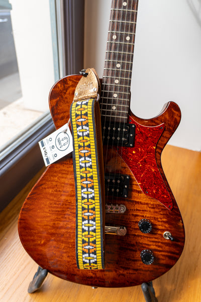 Tom's Vintage Straps - Orange 'Ufo' Guitar/Bass Hippie Strap