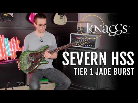 Video laden: Knaggs Chesapeake Severn Trem HSS Jade Burst