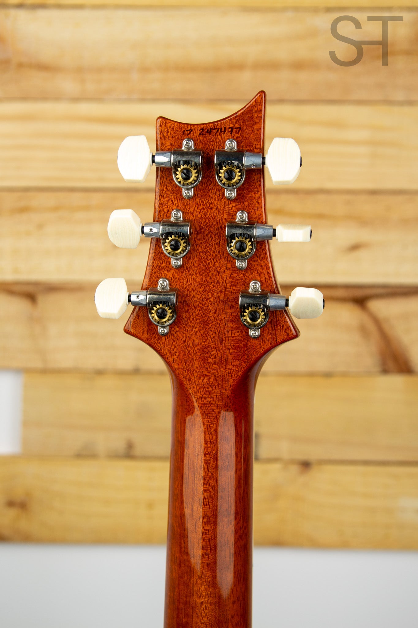 PRS McCarty Singlecut Goldtop 2017 Headstock Back