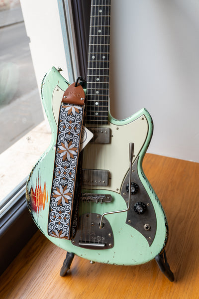Tom's Vintage Straps - Brown 'Dresden' Guitar/Bass Hippie Strap