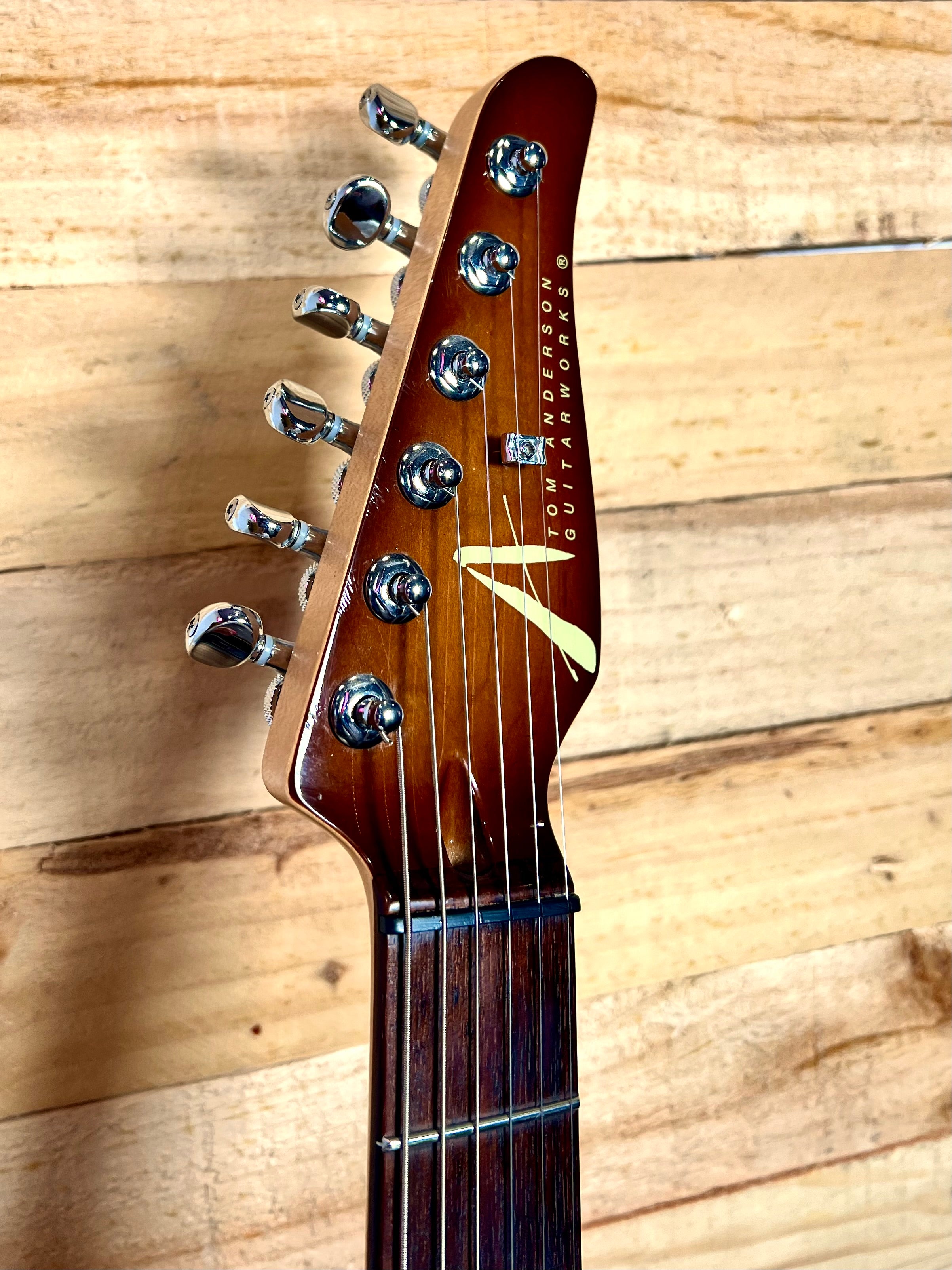 Tom Anderson Drop Top Light Tiger Eye Burst 2009 – String Taste