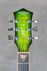Valiant Smith Flamed Green Burst - single-cut electric guitar