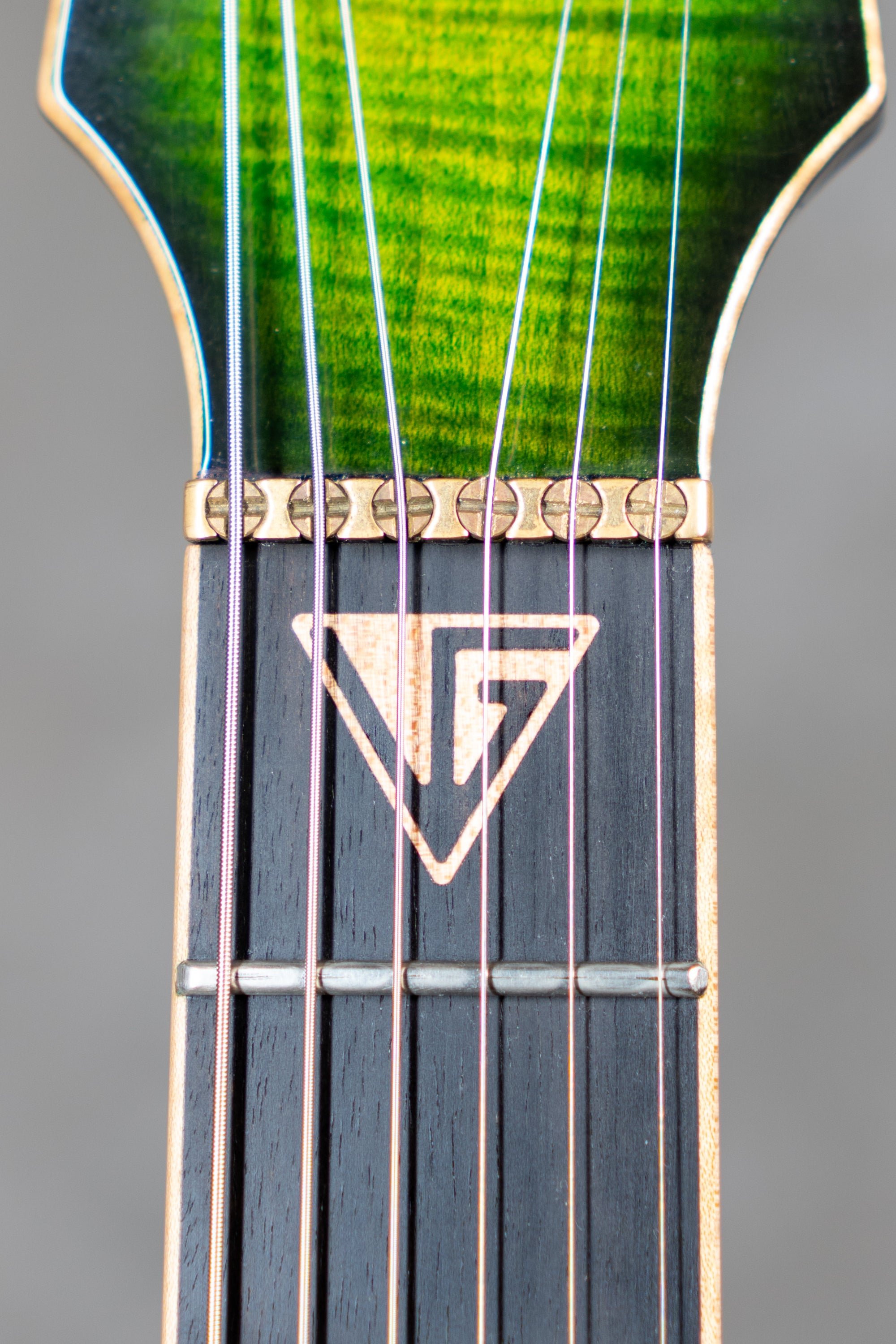 Valiant Smith Flamed Green Burst - single-cut electric guitar