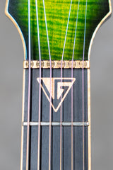 Valiant Smith Flamed Green Burst - single-cut electric guitar
