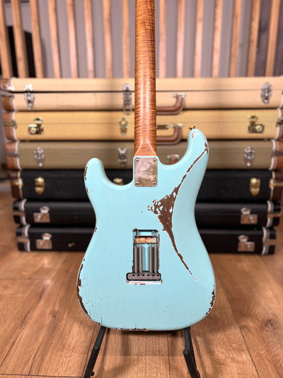 Xotic XSC-2 Daphne Blue Heavy Aged, Mastergrade maple