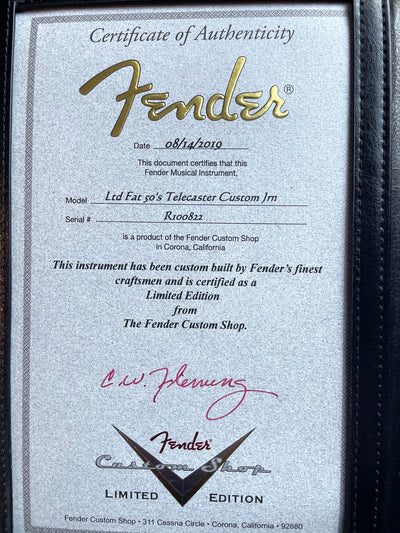 Fender Custom Shop Limited Fat 50's Telecaster Journeyman Relic 2019
